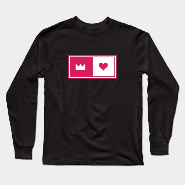 Heart and crown Long Sleeve T-Shirt by The Smudge